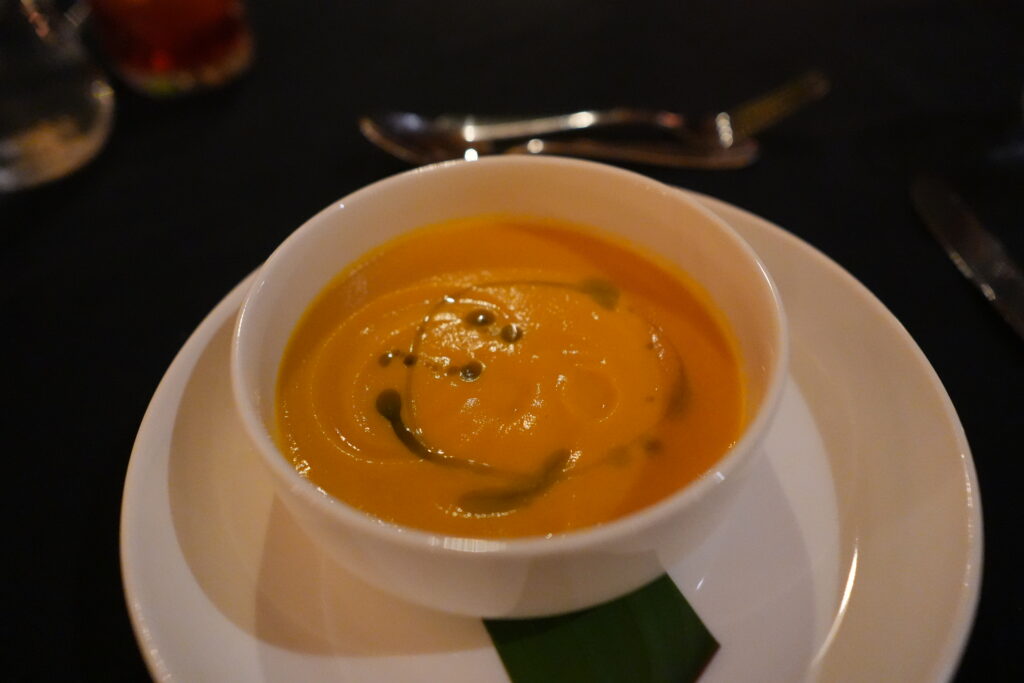 Namale Resort & Spa 4日目(7/26)ディナー かぼちゃのスープ