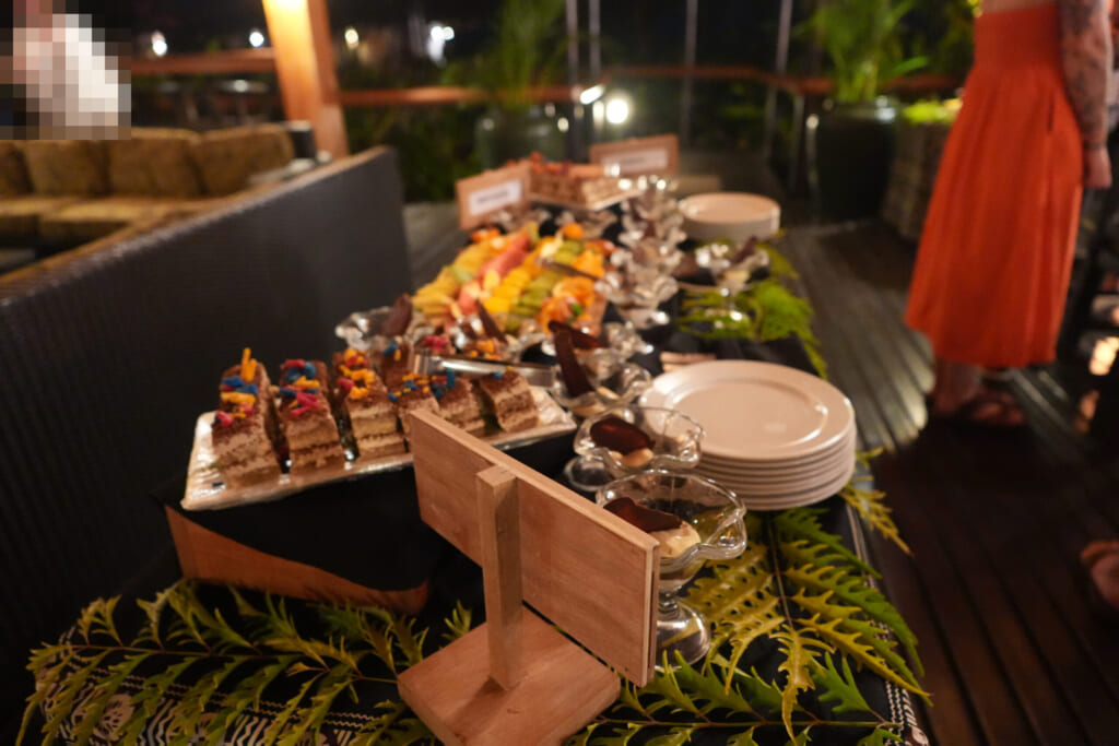 Namale Resort & Spa 2日目(7/24)ディナー デザート台
